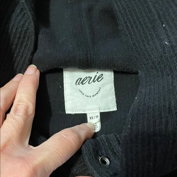 Aerie Textured Henley Hoodie size XS - Picture 2 of 3